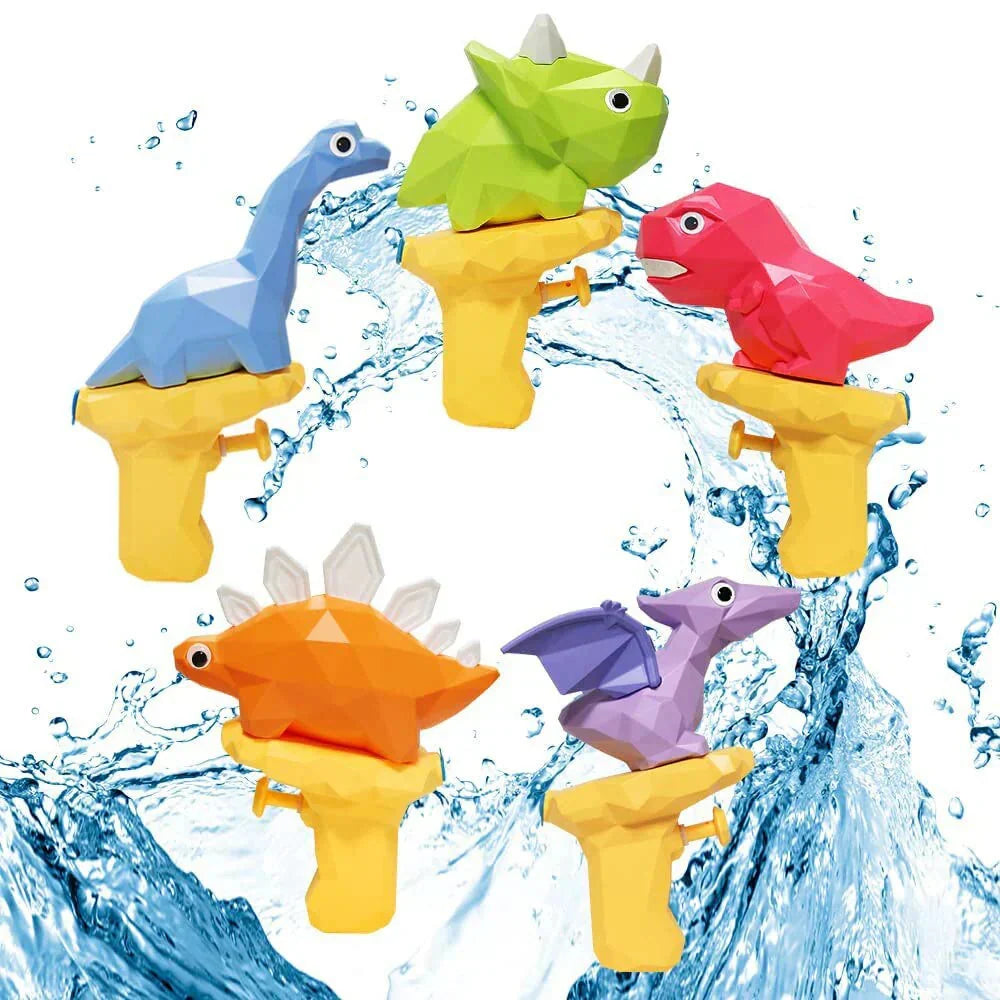 Water Gun Dinosaur Design Movable Eyes & Long-Range Spray