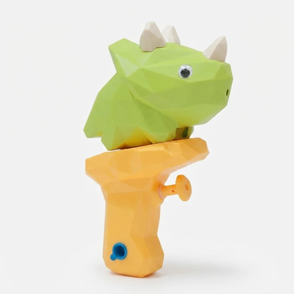 Water Gun Dinosaur Design Movable Eyes & Long-Range Spray