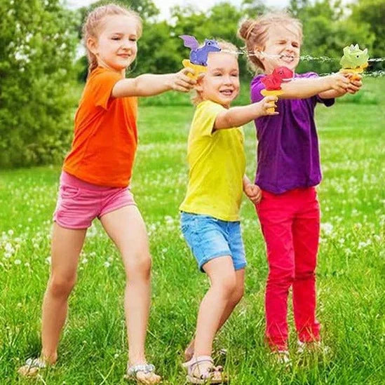 Water Gun Dinosaur Design Movable Eyes & Long-Range Spray