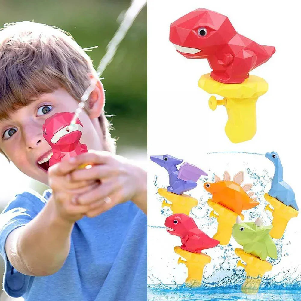 Water Gun Dinosaur Design Movable Eyes & Long-Range Spray
