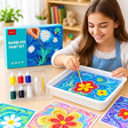 Water Marbling Kit Non-Toxic Multi-Color
