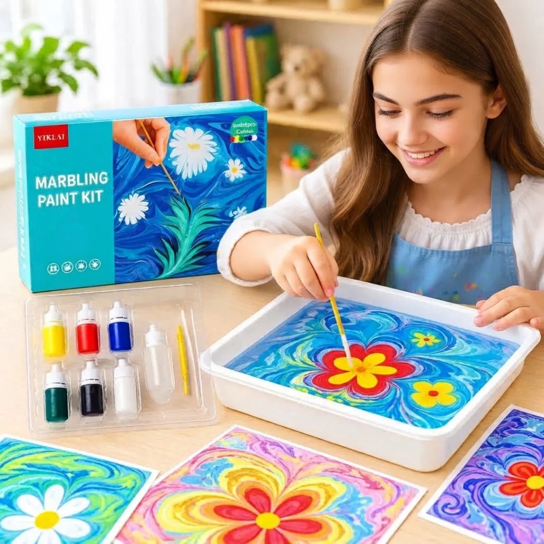 Water Marbling Kit Non-Toxic Multi-Color