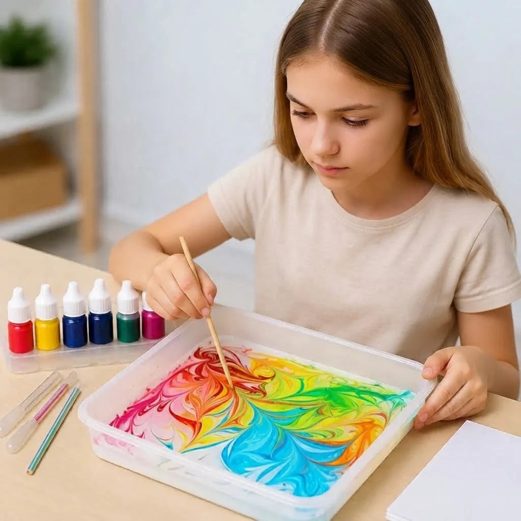 Water Marbling Kit Non-Toxic Multi-Color