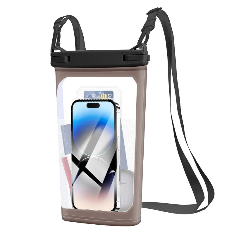 Waterproof Phone Pouch Clear Touchscreen & Adjustable Lanyard