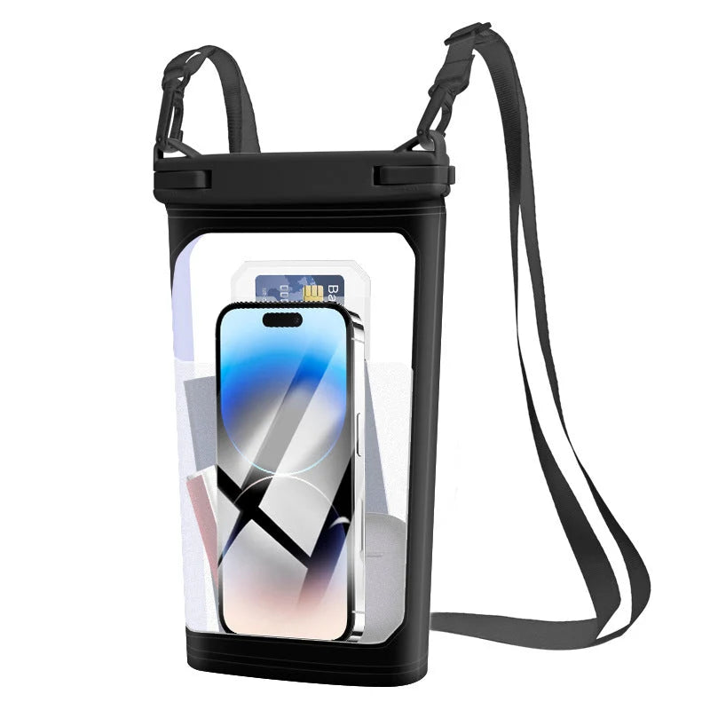 Waterproof Phone Pouch Clear Touchscreen & Adjustable Lanyard