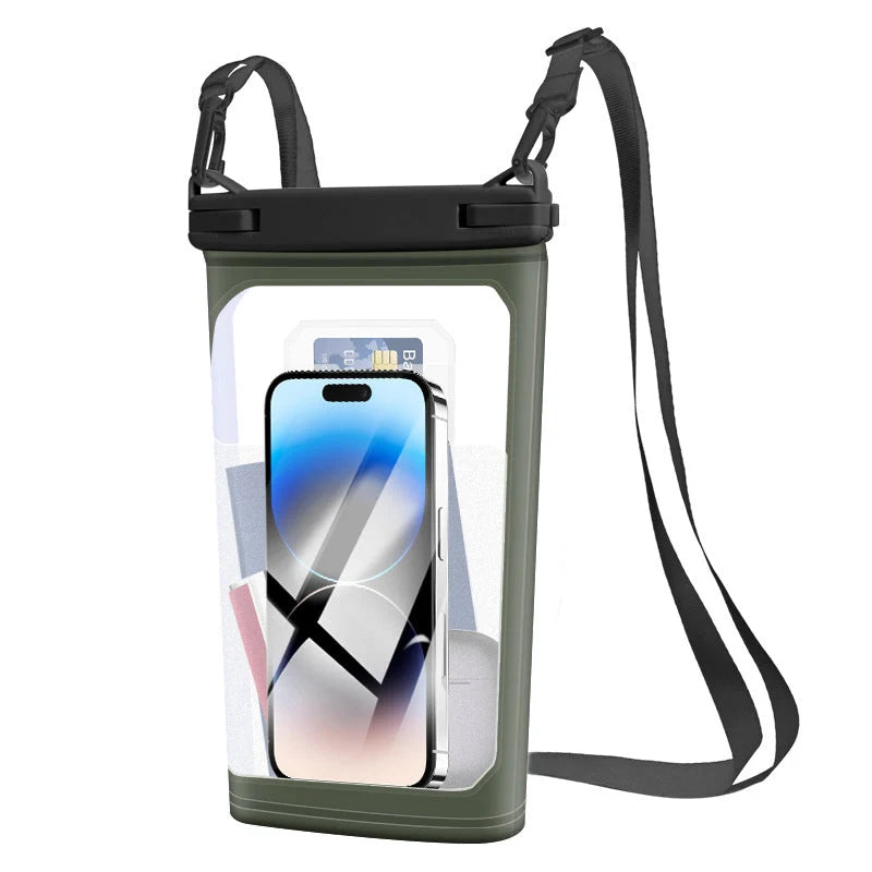 Waterproof Phone Pouch Clear Touchscreen & Adjustable Lanyard