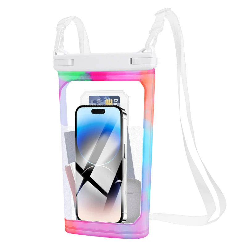 Waterproof Phone Pouch Clear Touchscreen & Adjustable Lanyard