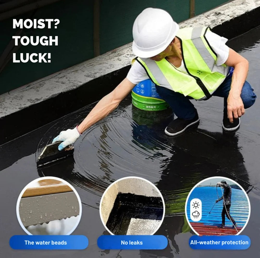 Waterproof Sealant Coating Brush-On Flexible Finish