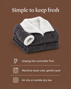 Wearable Heated Blanket Sleeves Foot Pocket Adjustable Heat