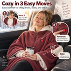 Wearable Heated Blanket USB Powered 3 Heat Settings