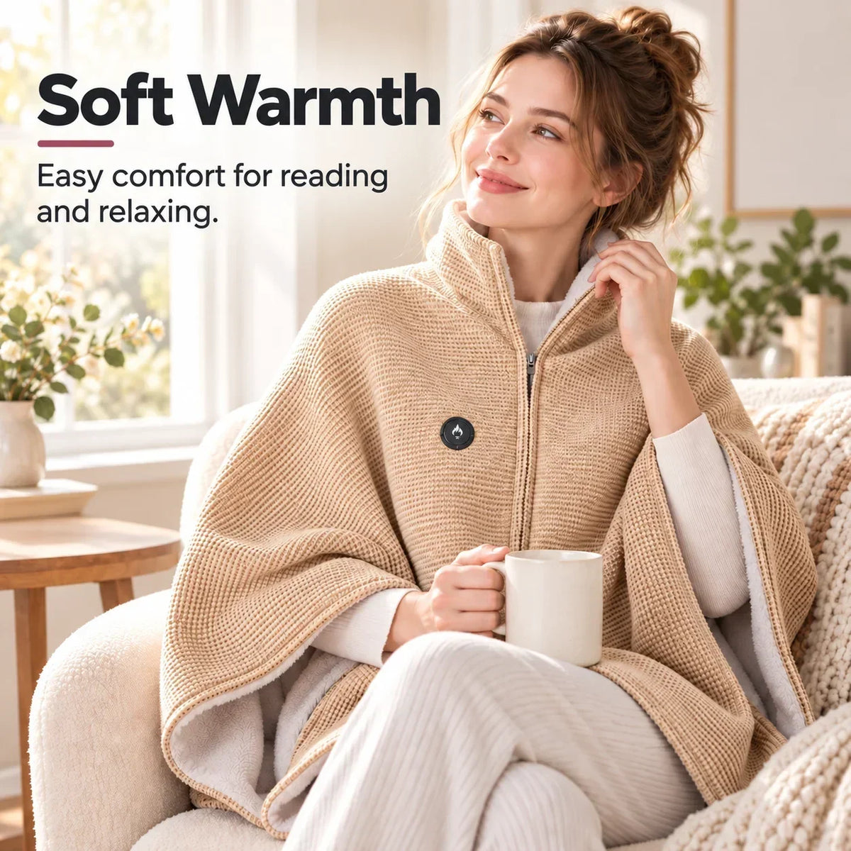 Wearable Heated Blanket USB Powered 3 Heat Settings