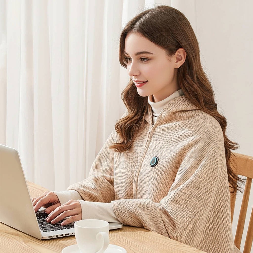 Wearable Heated Blanket USB-Powered Adjustable Heat Settings