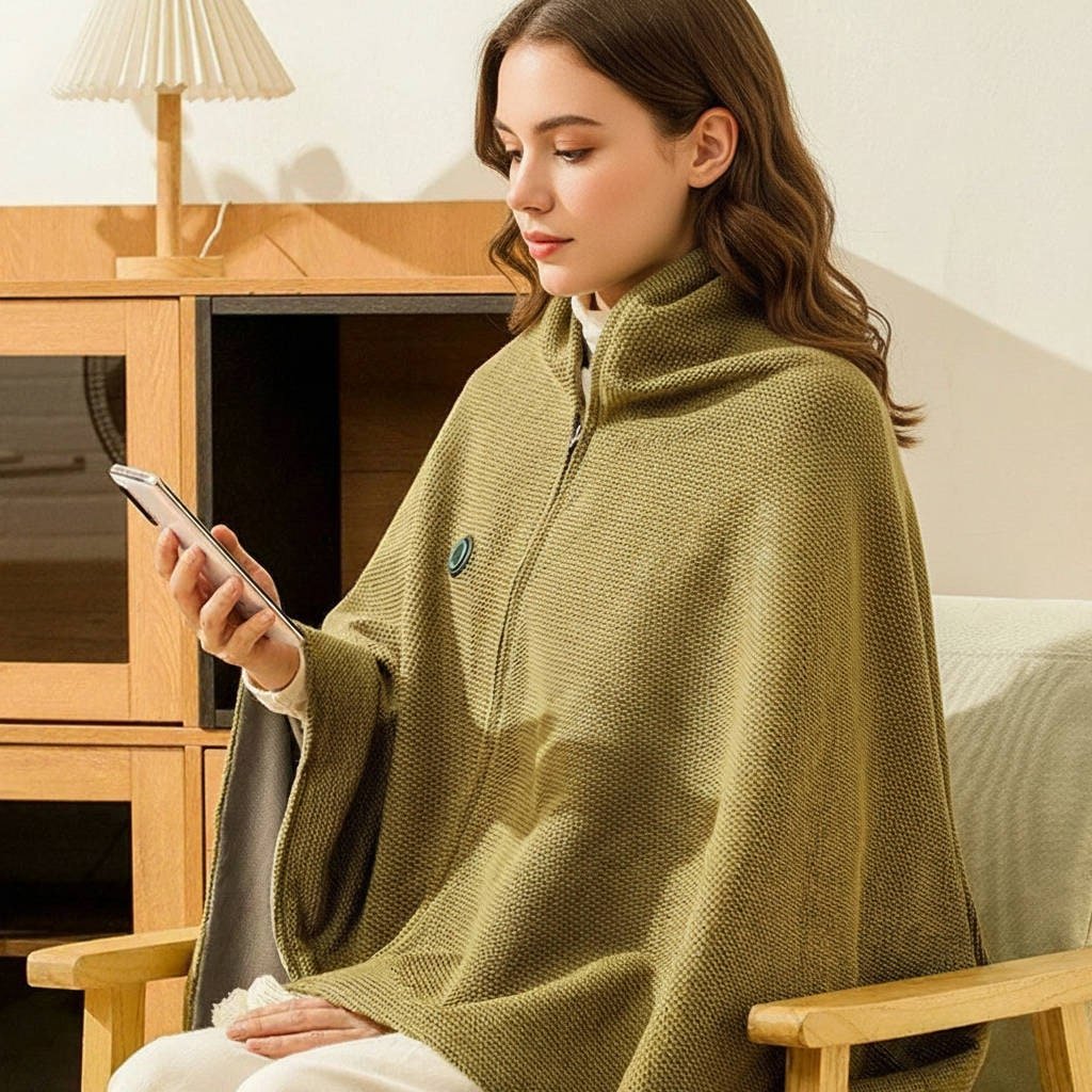 Wearable Heated Blanket USB-Powered Adjustable Heat Settings