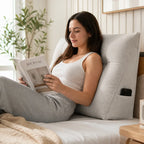 Wedge Pillow Back & Neck Support Removable Washable Cover
