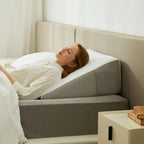 Wedge Pillow Memory Foam Machine-Washable Cover Non-Slip Base