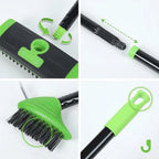 Weed Brush Set 3-in-1 Long Handle Metal Scraper