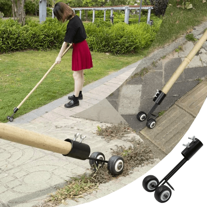 Weed Remover Telescopic Handle & Wheels Root Extraction