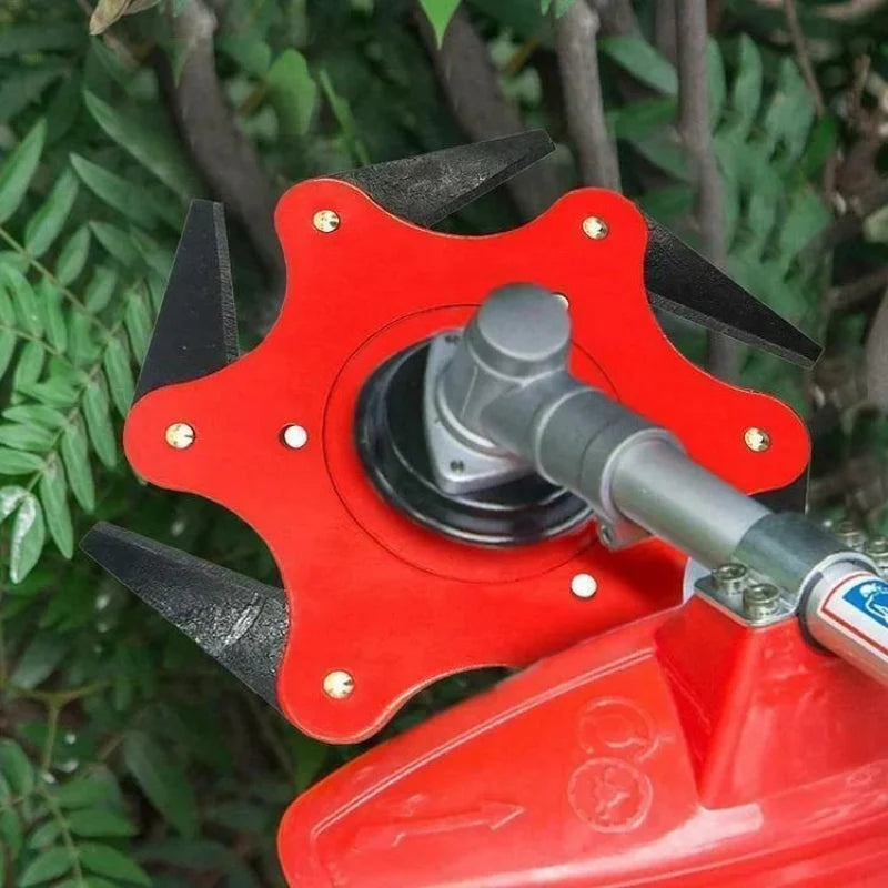 Weed Trimmer Head Manganese Steel Stone-Resistant 1 Inch Mount