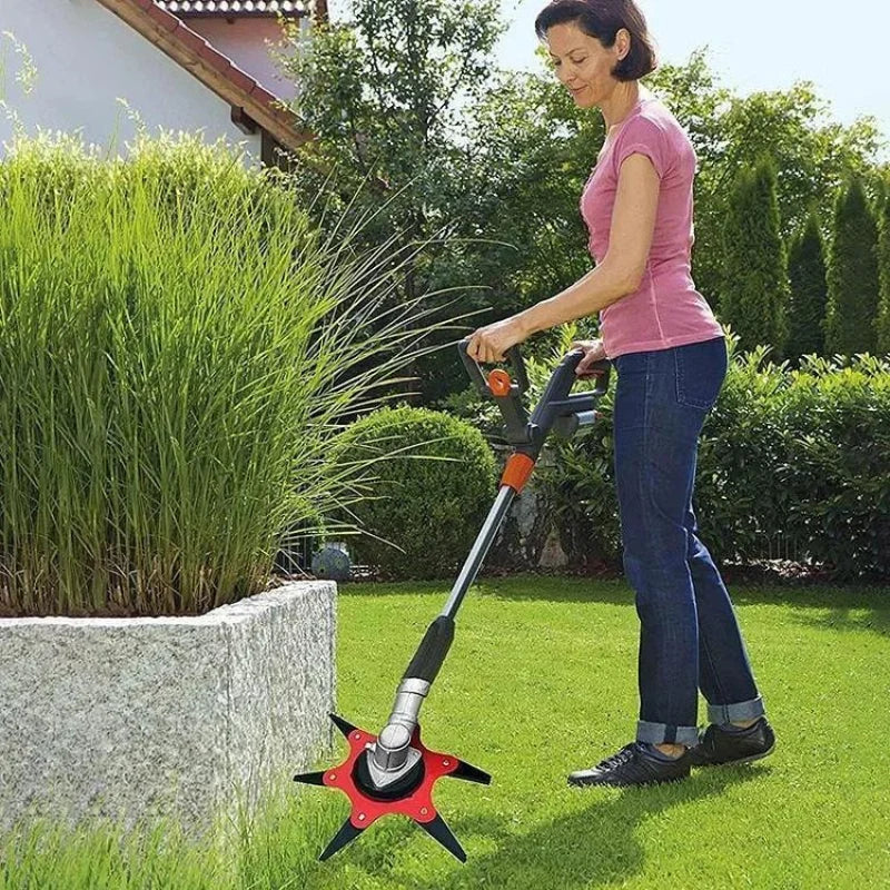 Weed Trimmer Head Manganese Steel Stone-Resistant 1 Inch Mount