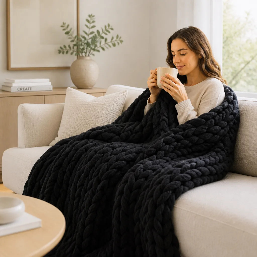 Weighted Blanket Organic Cotton Breathable Machine Washable