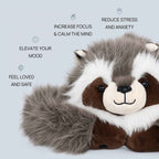 Weighted Stuffed Animal Raccoon Design Extra-Long Weighted Arms