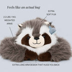 Weighted Stuffed Animal Raccoon Design Extra-Long Weighted Arms