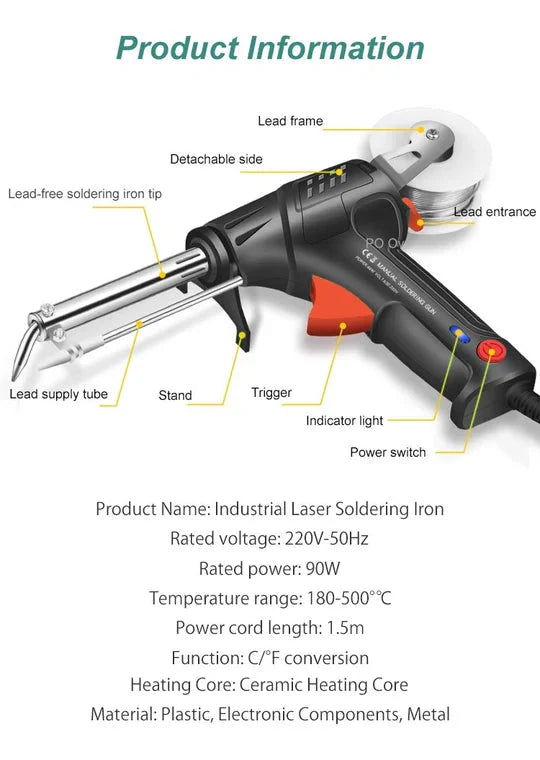 Welding & Cutting Tool 2-In-1 20-Second Heat-Up Ergonomic Grip