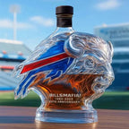 Whiskey Bottle Football-Themed Glass】【。