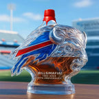 Whiskey Bottle Football-Themed Glass】【。