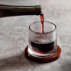 Whiskey Glass Rotating Crystal Base