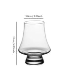 Whisky Glasses Set Aroma-Enhancing Conical Lead-Free Set of 4