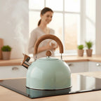 Whistling Kettle Stainless Steel 2.6 Qt Heat-Resistant Handle