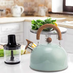 Whistling Kettle Stainless Steel 2.6 Qt Heat-Resistant Handle