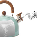 Whistling Kettle Stainless Steel 2.6 Qt Heat-Resistant Handle