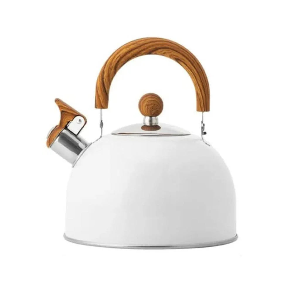 Whistling Kettle Stainless Steel 2.6 Qt Heat-Resistant Handle