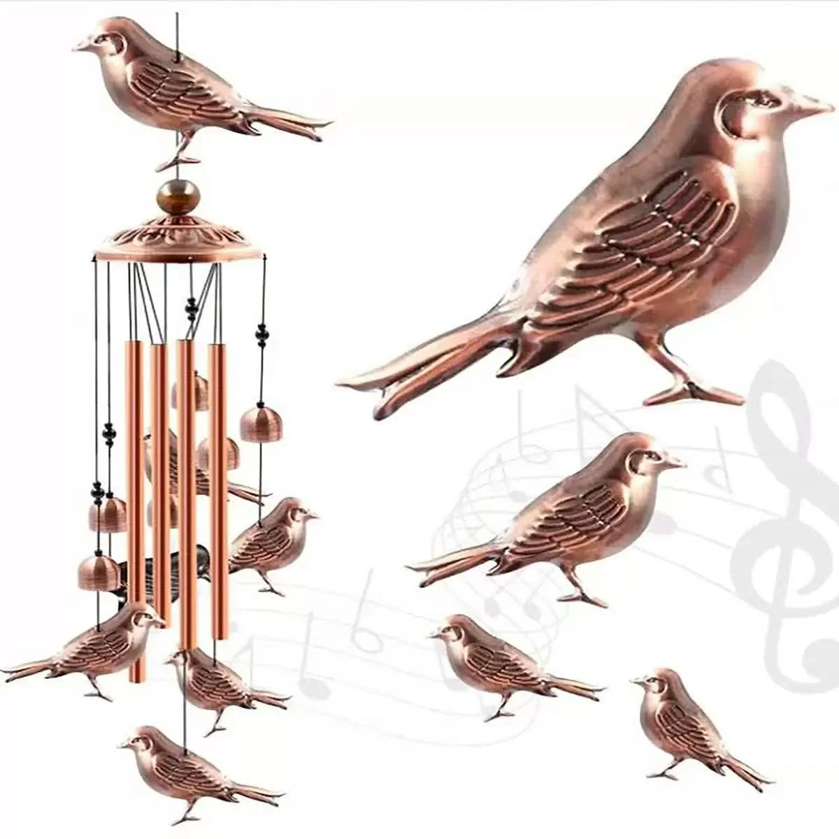Wind Chime Dachshund Design Weather-Resistant On-site