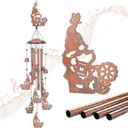 Wind Chime Dachshund Design Weather-Resistant On-site