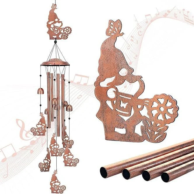 Wind Chime Dachshund Design Weather-Resistant On-site