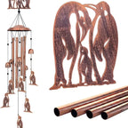 Wind Chime Dachshund Design Weather-Resistant On-site