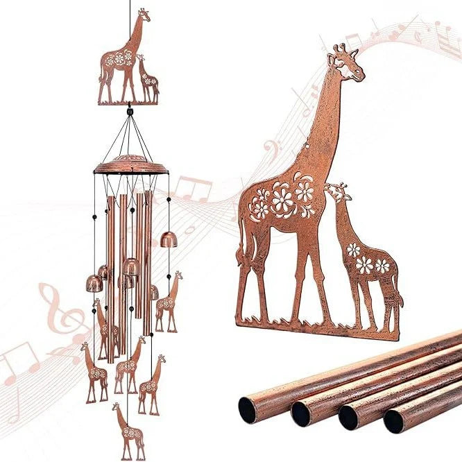 Wind Chime Dachshund Design Weather-Resistant On-site