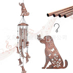 Wind Chime Dachshund Design Weather-Resistant On-site