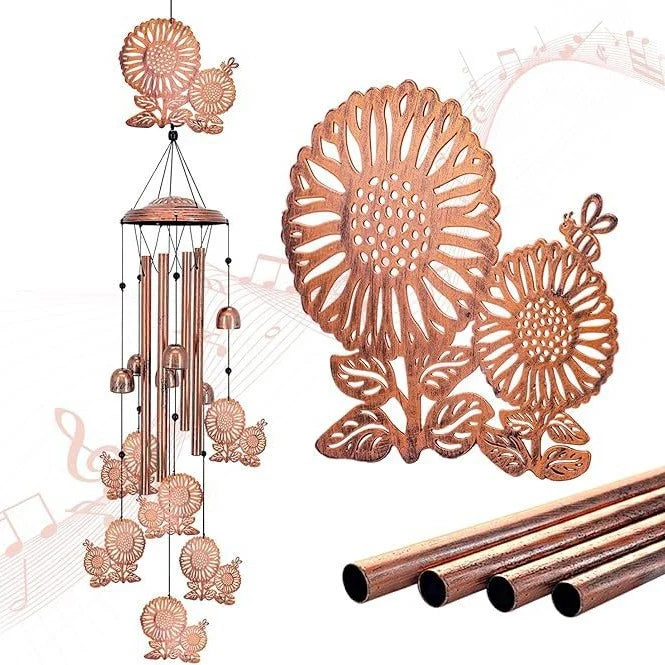 Wind Chime Dachshund Design Weather-Resistant On-site