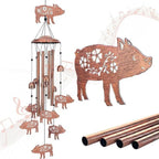 Wind Chime Dachshund Design Weather-Resistant On-site