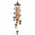 Wind Chime Handcrafted Copper & Bronze Seven Motifs