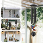 Wind Chime Hummingbird Design Anodized Aluminum Tubes Weatherproof
