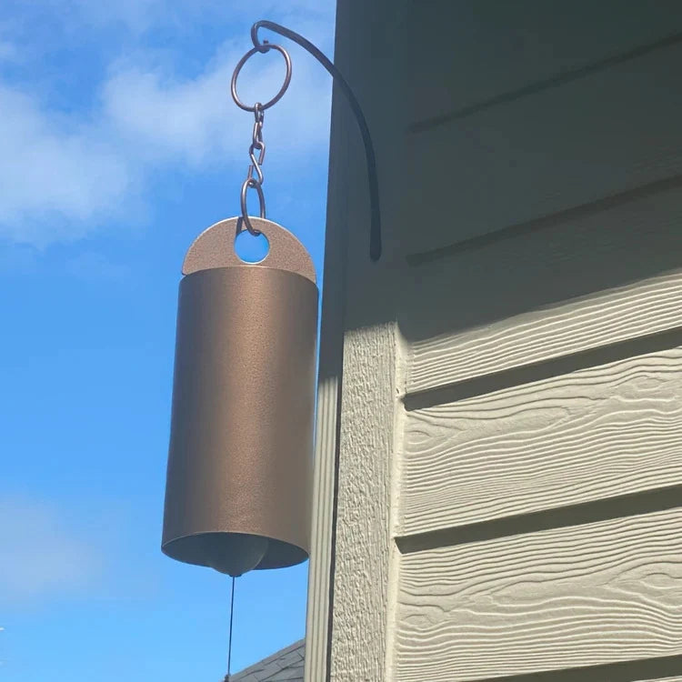 Wind Chime Weather-Resistant Leaf-Shaped Clapper Outdoor Decor
