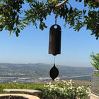 Wind Chime Weather-Resistant Leaf-Shaped Clapper Outdoor Decor