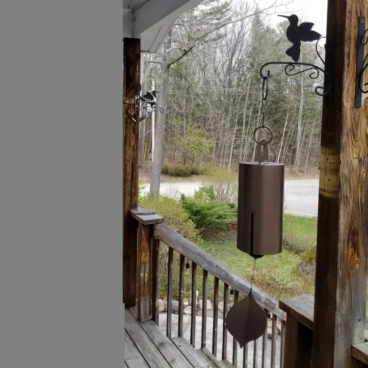 Wind Chime Weather-Resistant Leaf-Shaped Clapper Outdoor Decor