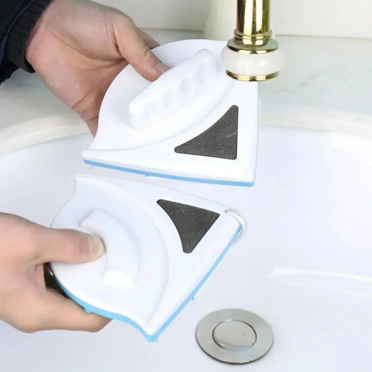 Window Cleaner Magnetic Double-Sided Microfiber Pads