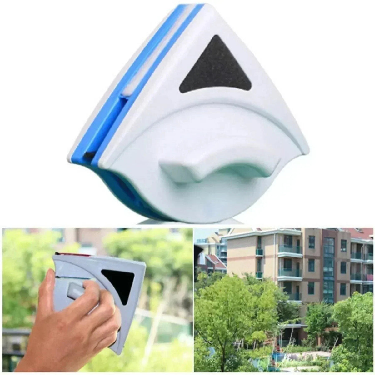 Window Cleaner Magnetic Double-Sided Microfiber Pads